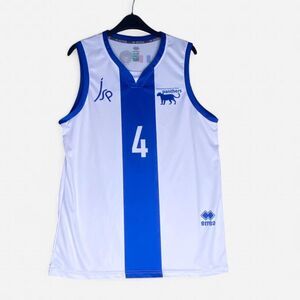 Paris Panthers Men's White Blue & Red Basketall Tank Jersey M